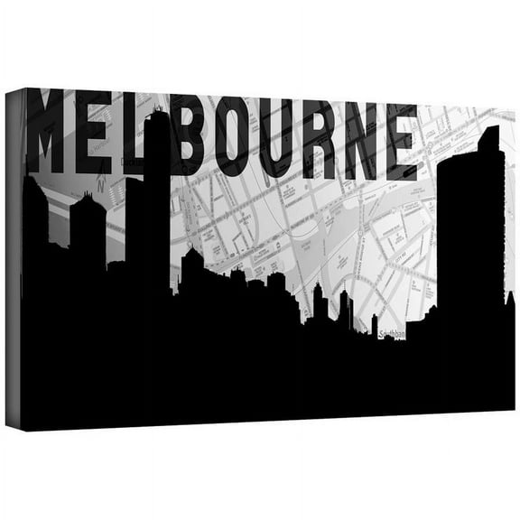 ArtWall Art Sandcraft "Melbourne" Gallery-Wrapped Canvas