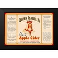 thumbnail image 2 of Retrolabel 14x11 Black Modern Framed Museum Art Print Titled - Queen Isabella Pure Apple Cider, 2 of 5