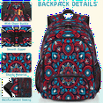 thumbnail image 5 of Herdesigns Bohemian Mandala Laptop Backpack for Women Men, Work Computer Backpacks, 18.3 Inch Large Computer Nurse Teacher Bags Travel Casual Daypack, 5 of 8