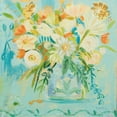 thumbnail image 2 of Zaman, Farida 15x15 Gold Ornate Wood Framed with Double Matting Museum Art Print Titled - Misty Blue, 2 of 4