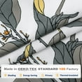 thumbnail image 2 of DriftAway Ryan Sketch Floral Branch Leaves Blackout Lined Tie Up Adjustable Balloon Rod Pocket Curtain for Small Window 31" x 47" Yellow Gray, 2 of 6