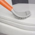 VBXOAE Ergonomic Toilet Brush Thorough Cleaning, ShapeRetaining
