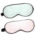 thumbnail image 4 of Sleeping Mask Kids Eye Cover Sleep Mask Solid Color Lightweight Comfortable Light Green Pink 2Pcs, 4 of 5