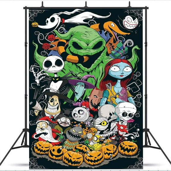 Nightmare Before Christmas Taspestry Wall Decor school Background Backdrop Party Supplies Banner Poster Decor Decorations