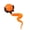 ORANGE, variant on Interactive Cat Toys Ball for Indoor Cats Fast Rolling , Chirping & Motion Activate Cat Toys , Self Play Hunting Rolling Indoor Cat Toys for Bored Adult Cats & Kittens - Boredom Busters(Orange)