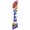Red/Blue, variant on Cobb Promo Welcome Open 2 Happy Face Red/Blue Advertising Feather Flag 12ft - Replacement Flag Only Without Poleset