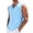 Light Blue, variant on Stralyhd Mens Summer Tank Tops Lightweight V-Neck Linen Sleeveless Shirts Fringe Trim Relaxed Fit Beach Vacation Casual Tank Tops Army Green 3XL