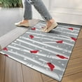 thumbnail image 4 of Gray Christmas Cardinal Bird Pattern Door Rugs,Washable Non Slip Door Mats Indoor,Decorative Door Mats,Entry Mat Indoor for Entrance,Bedroom,Kitchen,Bathroom,17"x30", 4 of 6
