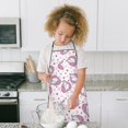 thumbnail image 4 of Pink Cartoon Unicorn Heart Flower Pattern Kids Aprons for Girls and Boys,Adjustable Neck Strap Toddler Aprons for Kids Cooking Baking, 4 of 6