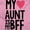 Pink, variant on Cute BFF Niece Aunt Best Auntie Ever Youth T Shirt Tee Girls Infant Toddler Brisco Brands 6M