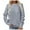 A-Grey, variant on Puliio Womens Hoodless Sweartshirts Solid Color Sweat Oversized Jacket Crewneck Long Sleeve Loose Fit Comfortable Minimalist Pullover Tops