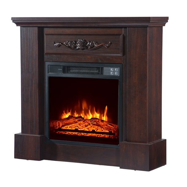 Electric Fireplace Heater, BTMWAY Free Standing Fireplace Space Heater