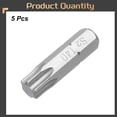 thumbnail image 3 of Uxcell 5pcs 1/4" Hex Shank T40 Head 1" Length S2 Torx Screwdriver Bit, 3 of 6