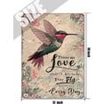 thumbnail image 5 of Hummingbird Metal Tin Sign Wall Art for Bathroom Rustic Hummingbird Pictures Wall Decor Farmhouse Country Bird Painting Prints Modern Home Bedroom Living Room Kitchen Decoration 12 x 16 in, 5 of 6