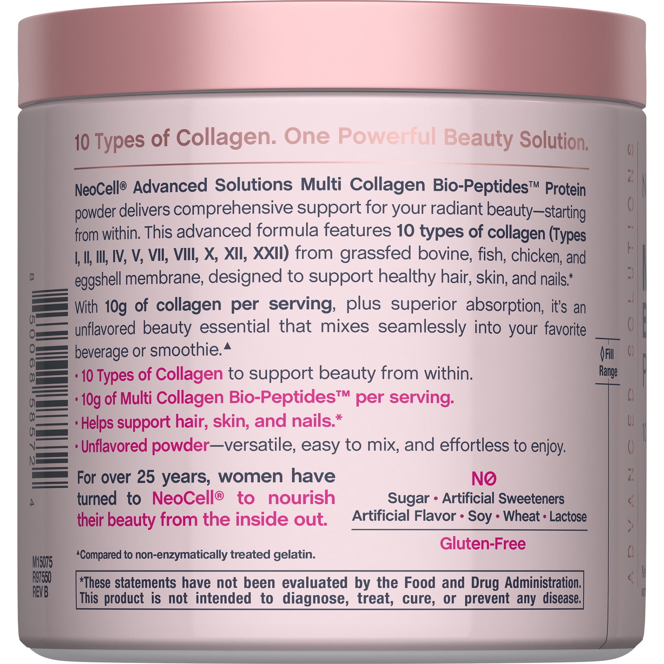 NeoCell Multi Collagen Powder for Bone & Joint Health - 7 oz UnFlavored