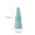 thumbnail image 6 of Sunjoy Tech 1/4 Pcs Bottle Cork Silicone Great Seal Leakproof Screw Texture No Odor Resuable Elastic Universal Fresh-keeping Champagne Wine Beer Bottole Stoppers, 6 of 8