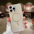 thumbnail image 1 of Jiahe Cover for iPhone 14, Compatible with MagSafe Case,Slim Shockproof Plating Lightweight Lens Protector Case,Support Wireless Charging, gold, 1 of 5