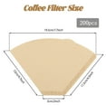 thumbnail image 2 of Coffee Filters (200 PCS) | Cone Coffee Filter | No Grounds, No Mess | Fits BUNN & 12-Cup Commercial Brewers | Ideal for Home, Office & Cafés, 2 of 6