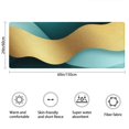 thumbnail image 3 of Teal Gold Marble Pattern Bathroom Rugs Mat,Non Slip Microfiber Bathroom Rug,Rubber Backing,Soft Bathroom Mats for Bathroom Floor,Tub and Shower,60x24in(150x60cm), 3 of 5
