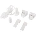 thumbnail image 4 of Soporte para persianas enrollables, accesorios para persianas enrollables, soporte para persianas enrollables con plástico para tubos de 17-18 mm de diámetro (blanco), 4 of 5