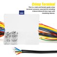 thumbnail image 2 of Kit de conector de terminal de engarzado de pala macho + hembra de 270 piezas con funda aislada, 2 of 8