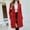 Red, variant on Womens Cardigan Women's Long Dressy Sweaters Fall Oversized Cozy Jacket Outfits Winter Trench Coats