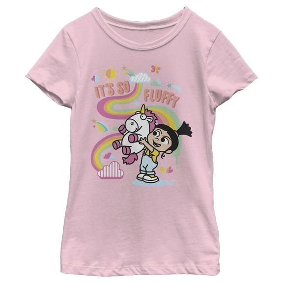 Girl's Despicable Me Minions Its So Fluffy Unicorn  Graphic Tee Light Pink X Small