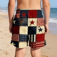 thumbnail image 5 of Edvintorg Swim Trunks Boys 4Th Of July Summer Elastic Waisted Beach Shorts with Compression Liner Clothes for Kids Size 5-14, 5 of 9