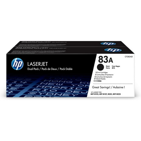 83a (cf283ad) Tonr Cartrdges - Black (2-pack) - Laser - 1500 Pages (per Cartrdge) - Black - 2 / Box