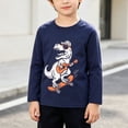 thumbnail image 2 of QGJZVUNL Boys Dinosour Printed Long Sleeve T Shirts Fall Casual Layer Tops Cartoon Round Neck Tshirts Size 6-7 Years, 2 of 5