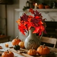 thumbnail image 5 of Fake Fall Leaves Fall Party Decor Halloween Wreaths For Front Door Faux Fall Leaves Artificial Hanging Plants Fall Door Decorations Faux Fall Flowers For Outdoor Planters, 5 of 8