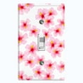 thumbnail image 1 of Metal Light Switch Plate Cover Japanese Sakura Flower Pink White Wallpaper FLW042, 1 of 13