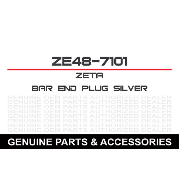 Zeta Silver 35mm O.D. Bar End Plugs (ZE48-7101)