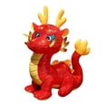 thumbnail image 4 of Juguete de peluche de dragón chino, juguete de peluche de año Nuevo, regalo para niñas y niños, almohada para dormir de muñeco con relleno de Animal, 4 of 8