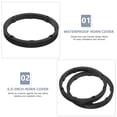 thumbnail image 6 of QIFULL 2Pcs Car Speaker Spacer Rings Black PVC Sound Quality Improvement for Car Speaker, 6 of 8
