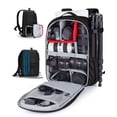 thumbnail image 1 of BAGSMART Camera Backpack, Expandable DSLR SLR Camera Bags for Photographers, Photography Travel Backpack with 15.6" Laptop Compartment, Rain Cover &, 1 of 8