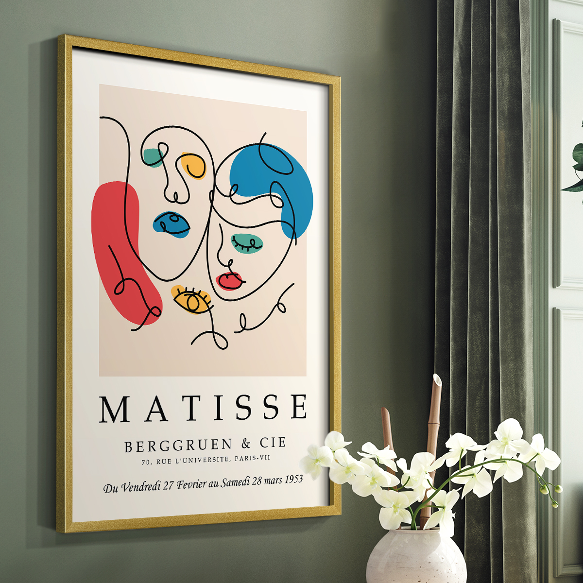 Matisse LXXXIII Framed Print - Solid Wood