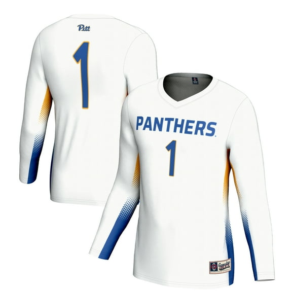 Youth GameDay Greats #1 White Pitt Panthers Lightweight Women's Volleyball Jersey