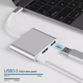 thumbnail image 2 of USB 3 -in-1 Hub 4K HDMI Video Conversion Adapter Type-C to HDMI with PD Charging USB-C Converter Cable, 2 of 9