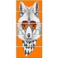 thumbnail image 2 of Fox with Mirror and Sunglasses - Contemporary Animal Art Canvas, 2 of 3