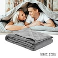thumbnail image 2 of Posh Living Feechi 48"x72" Cotton Weighted Blanket Throw in Gray (8 lbs), 2 of 10