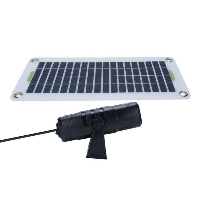 calentador de panel solar, conversión de energía eficiente calentador de espacio de panel solar de silicio monocristalino compacto portátil para viajes — panel solar monocristalino rectangular (30W según especificación) con filas de celdas oscuras y ojales metálicos en las esquinas; ventilador calefactor cilíndrico negro con soporte plegable, cable de conexión y accesorios sobre fondo blanco; a menudo usado para calefacción portátil en viajes.