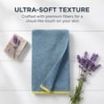 thumbnail image 4 of Unique Bargains Cotton Solid Absorbent Durable Soft Hand Towels Blue 29" x 13", 4 of 8