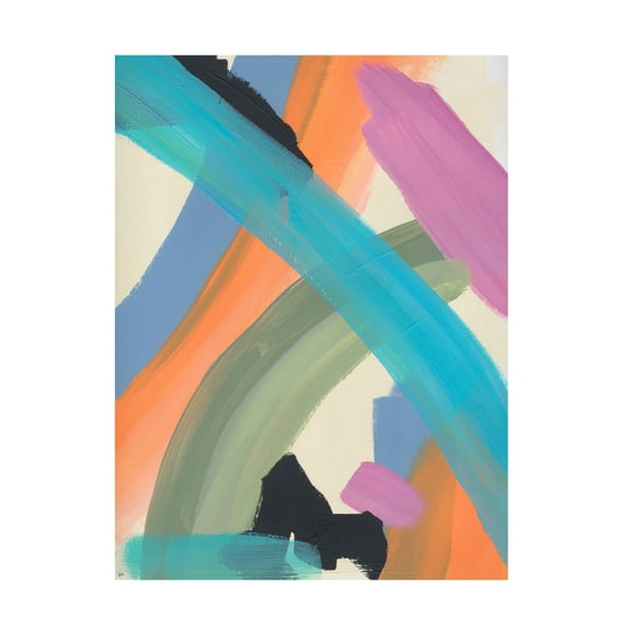 Canvas Wall Art - Bronwyn Baker 'The Script No. 2' Wall Art for Living Room, Bedroom, or Office Décor by Trademark Fine Art - 14 x 19 Inches