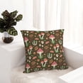 thumbnail image 6 of Pofeuu Mushrooms and Autumn Print Double-sided plush pillowcase Square Throw Pillow Covers Pillows Cover for Living Room Bedroom Sofa Couch Cushion Cover（No pillow core）-24"x24", 6 of 7