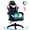 Black/White, variant on Czlolo Gaming Chair, RGB Racing Style Gamer Chairs for Adults and Kids,with Lumbar Massager, LED Lights, High Backrest Reclining, Footrest