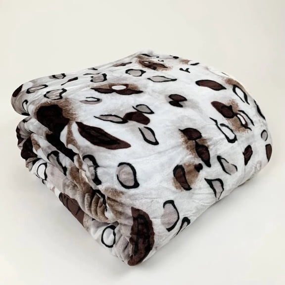 Sacred Thread Sherpa Fleece Blanket, Soft and Cozy Queen Blanket, Plush Blanket for Sofas & Beds