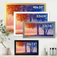 thumbnail image 4 of Designart 'Colorful Autumn Forest Trees Along Beautiful River' Lake House Framed Art Print, 4 of 4
