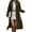Army Green, variant on Women'S Winter Casual Single Button Hooded Long Coat Wool Blend Trench Style Outerwear Jacket Brown L