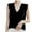 Black, variant on Youyipin Womens Tank Tops Women's V Neck Sleeveless Pullover Knitwear Tops Casual Trendy Solid Color Crop Knitted Sweaters Vests Tank Top For Women